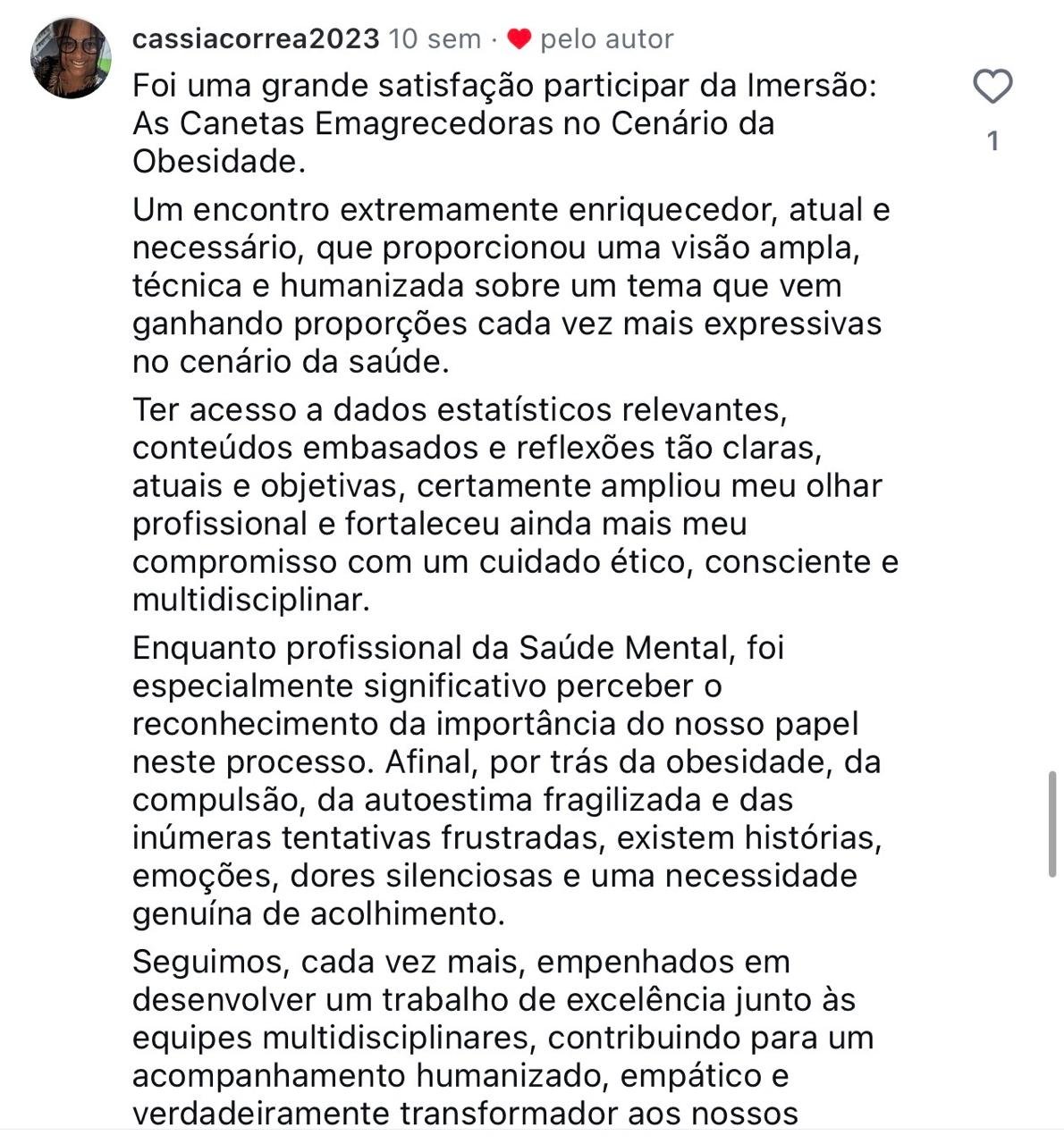 Depoimento de psicólogo