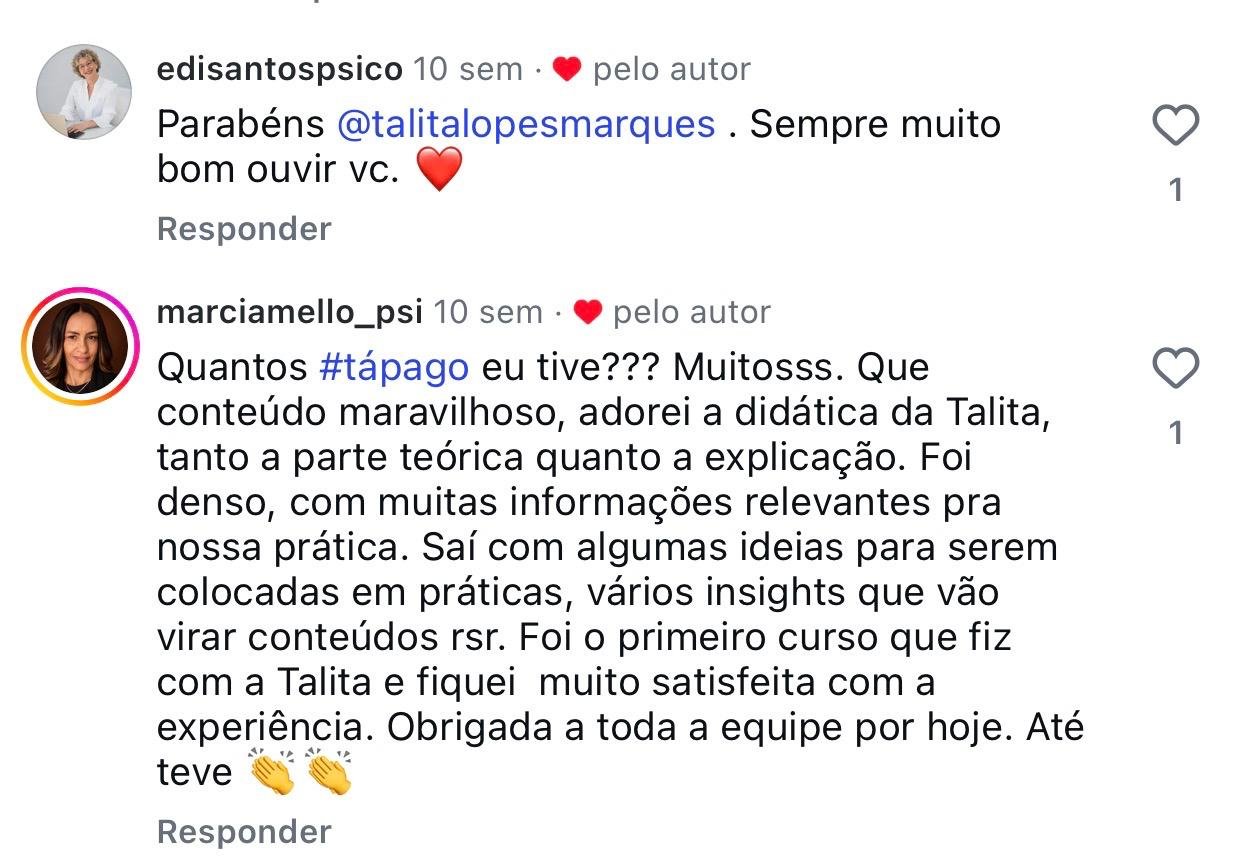 Depoimento de psicólogo