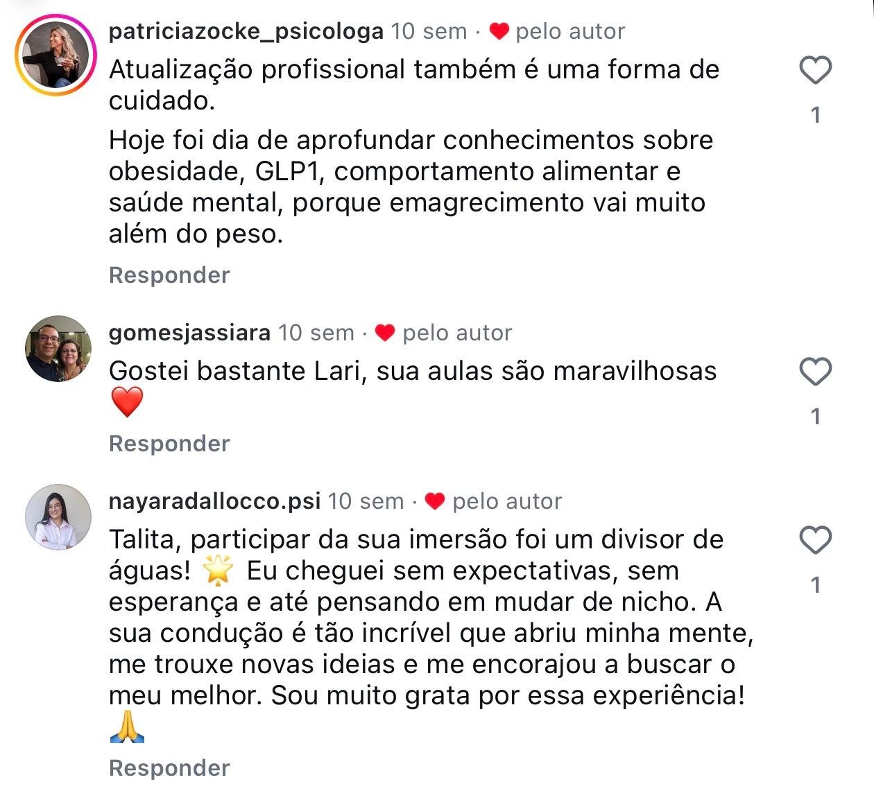 Depoimento de psicólogo