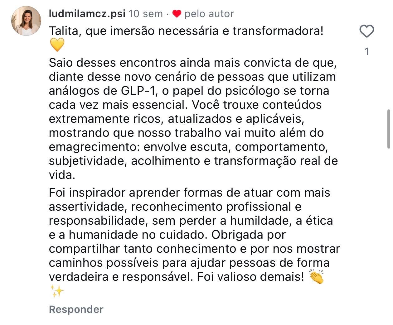 Depoimento de psicólogo
