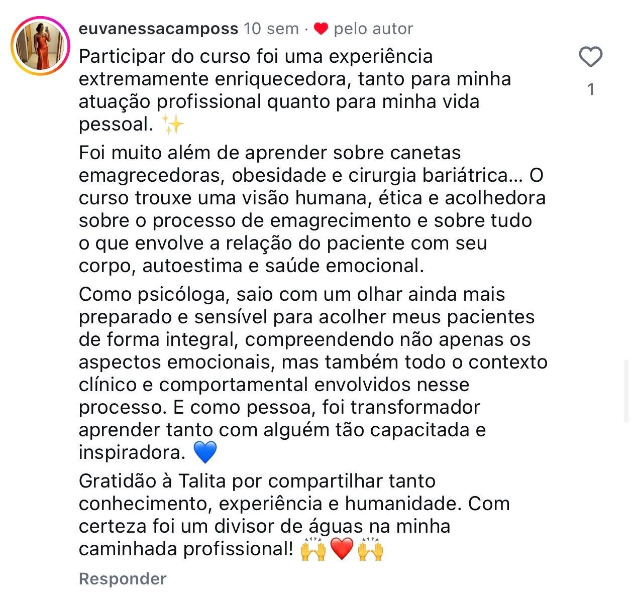 Depoimento de psicólogo